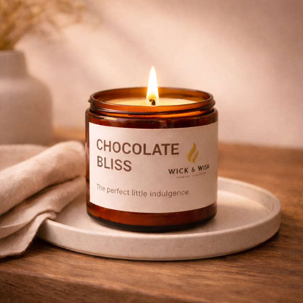 Chocolate Bliss – Soy Wax Candle | Premium Chocolate Fragrance