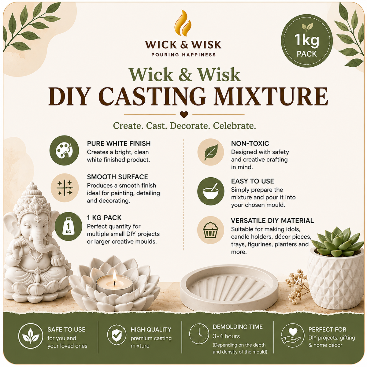 DIY Craft Casting Mixture