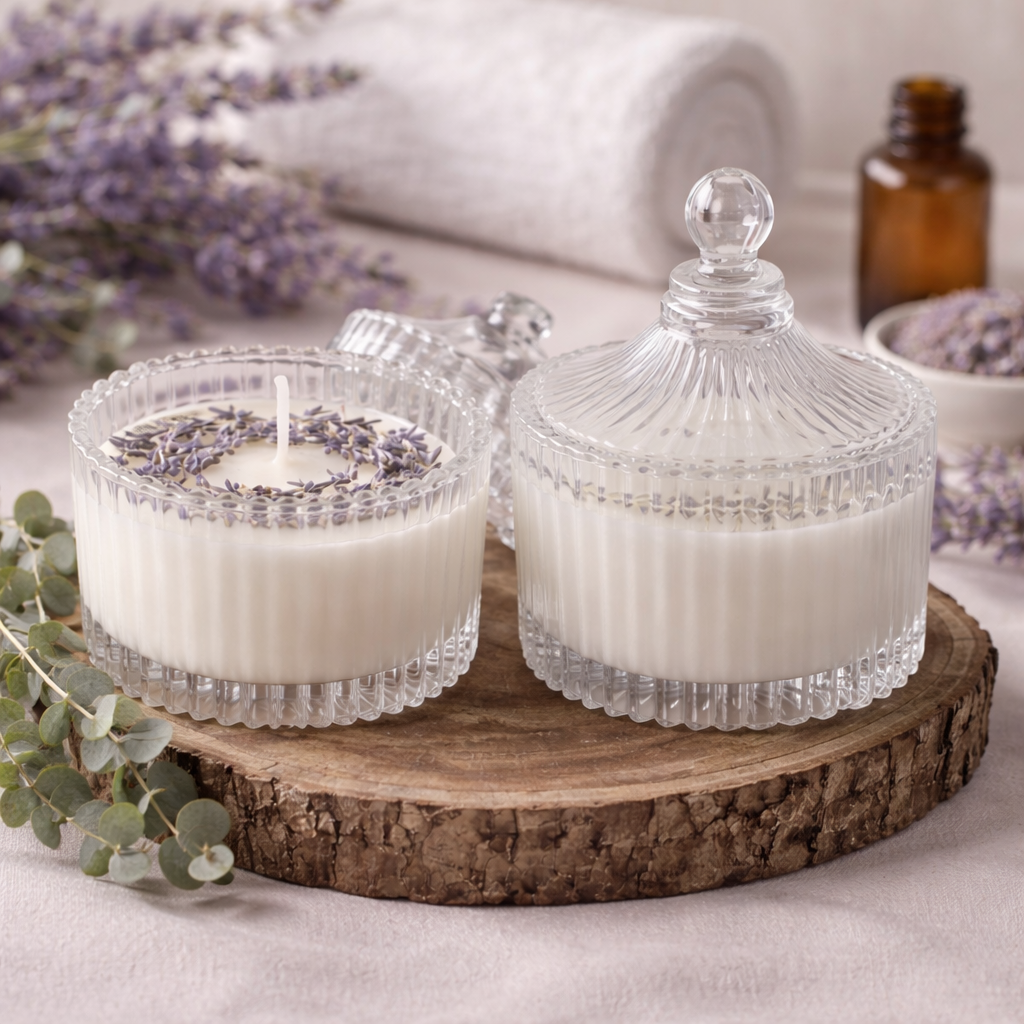 Lavender Zen Glow – Soy Wax Candle | Lavender Fragrance