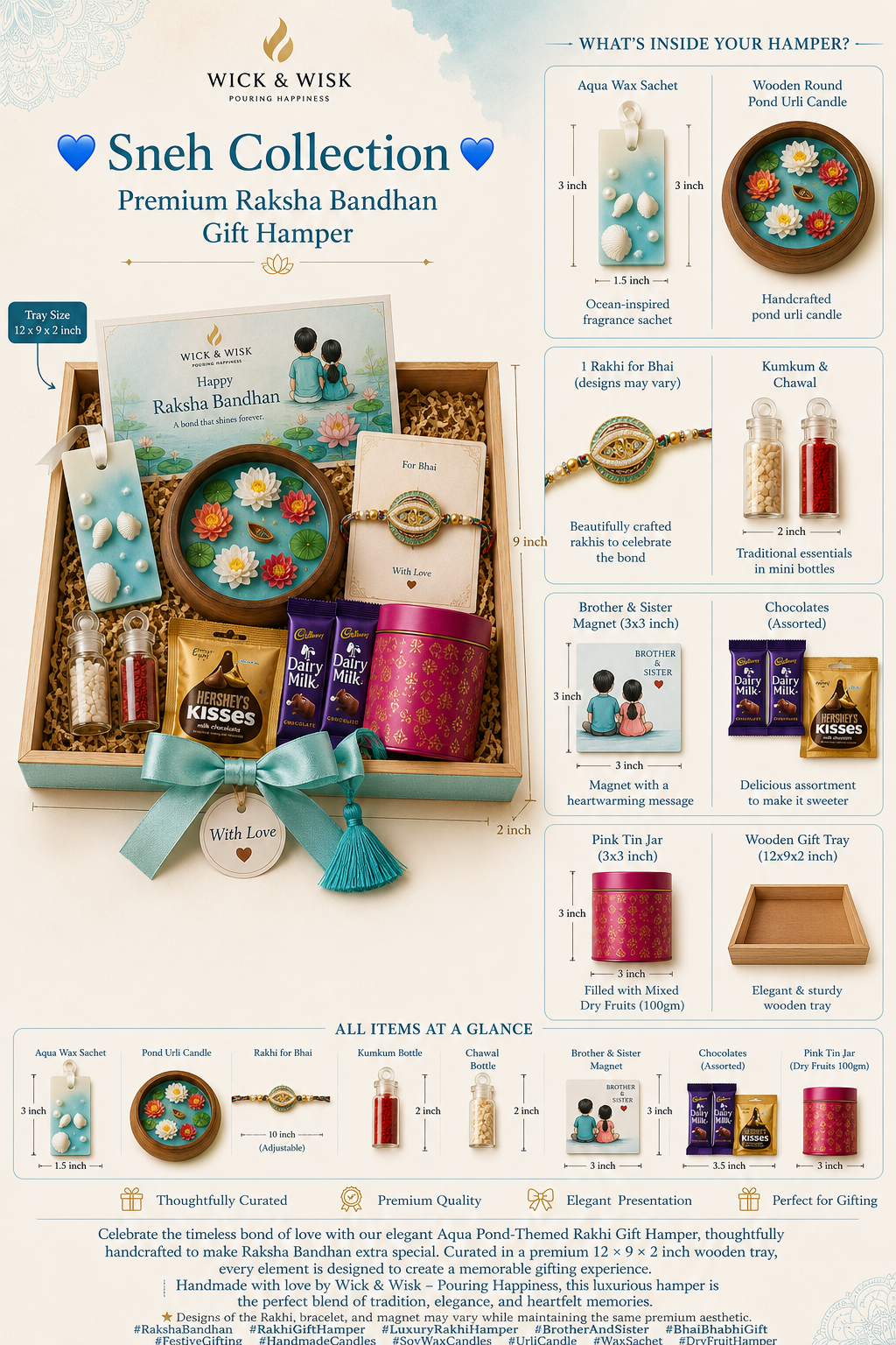 Luxury Rakhi Candle Hamper