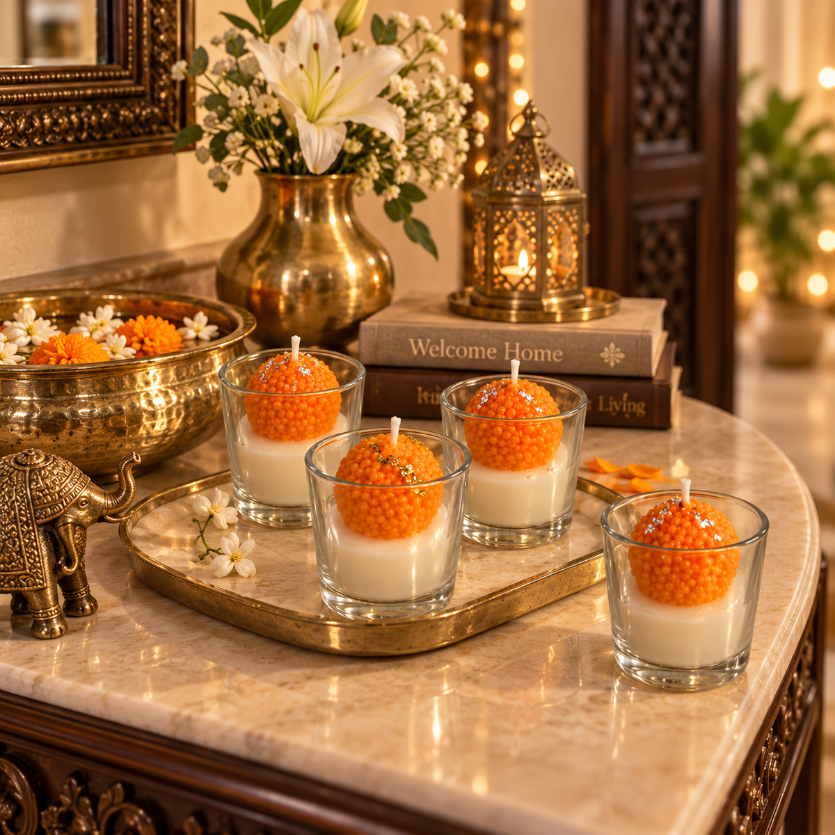 Laddoo Shot Candle - set of 2