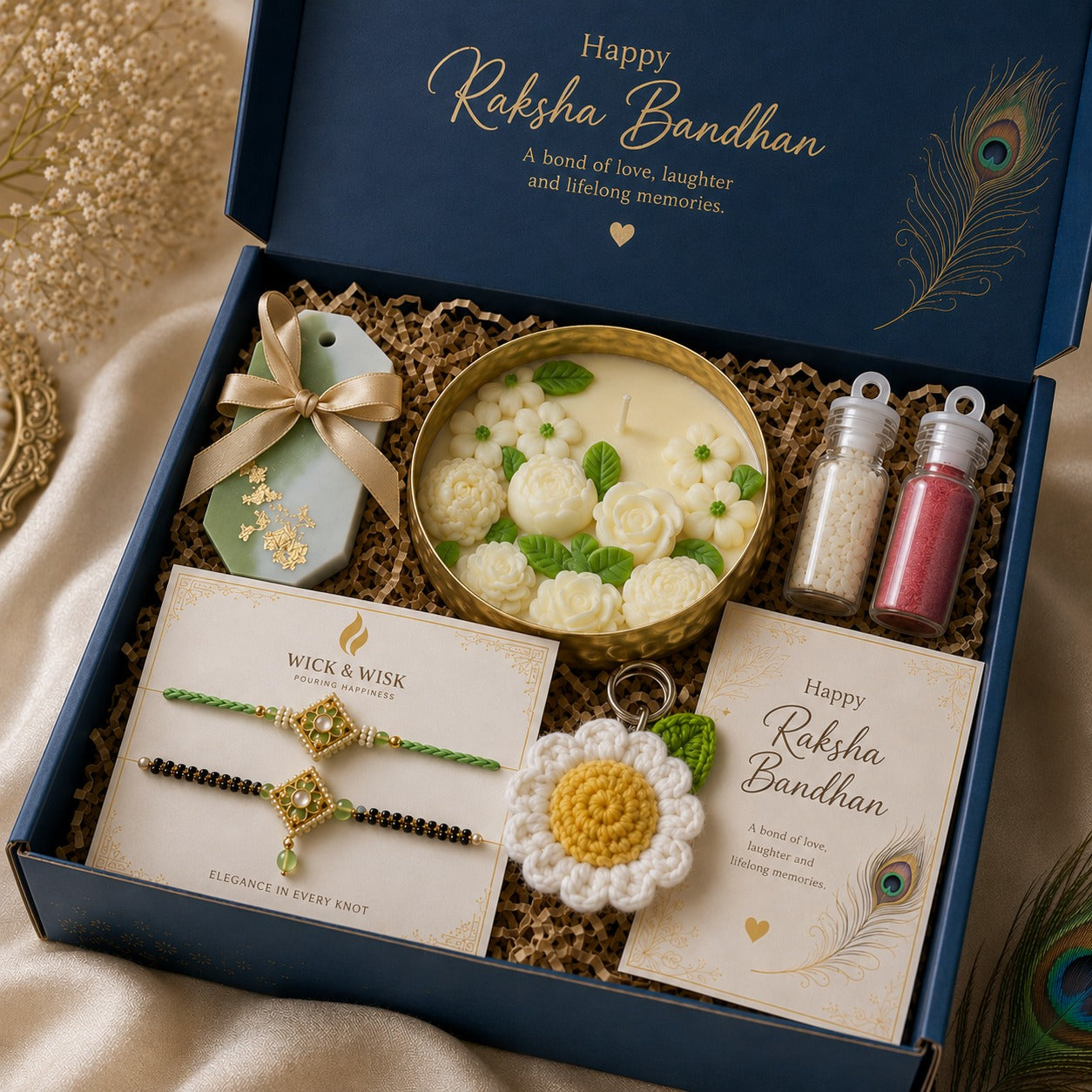 Radha Krishan Rakhi Hamper
