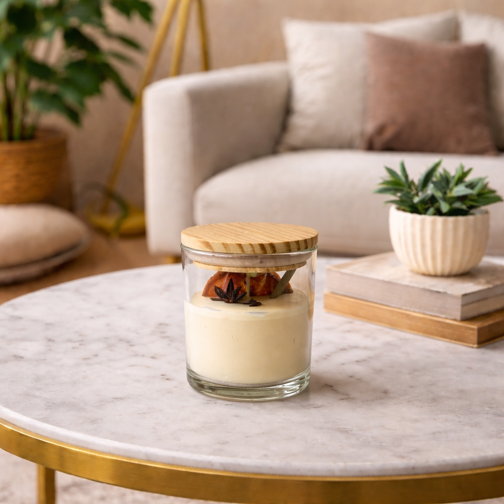Cozy Orchard Blend Soy Wax Candle | Apple Cinnamon Fragrance