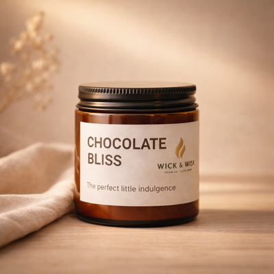 Chocolate Bliss – Soy Wax Candle | Premium Chocolate Fragrance