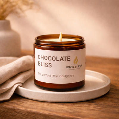 Chocolate Bliss – Soy Wax Candle | Premium Chocolate Fragrance