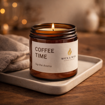 Coffee Time Soy Wax Candle | Cozy Coffee Aroma