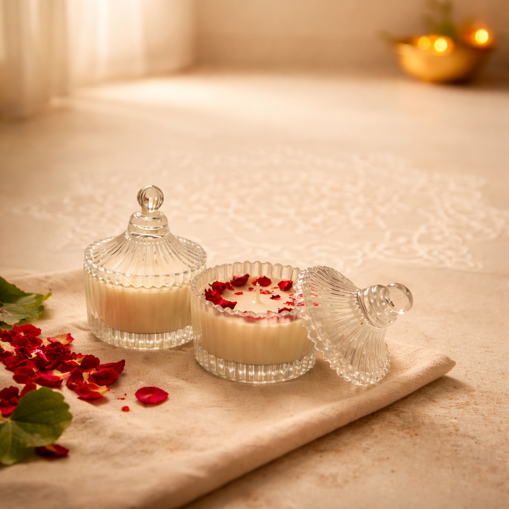 Rose Petal Paradise – Soy Wax Candle | Royal Rose Fragrance