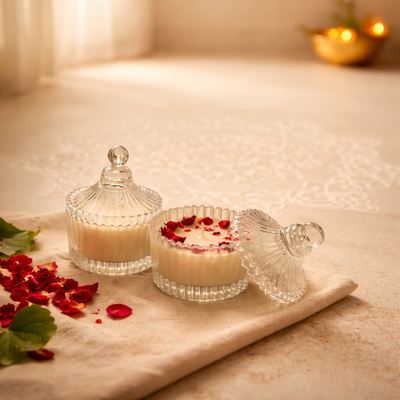 Rose Petal Paradise – Soy Wax Candle | Royal Rose Fragrance