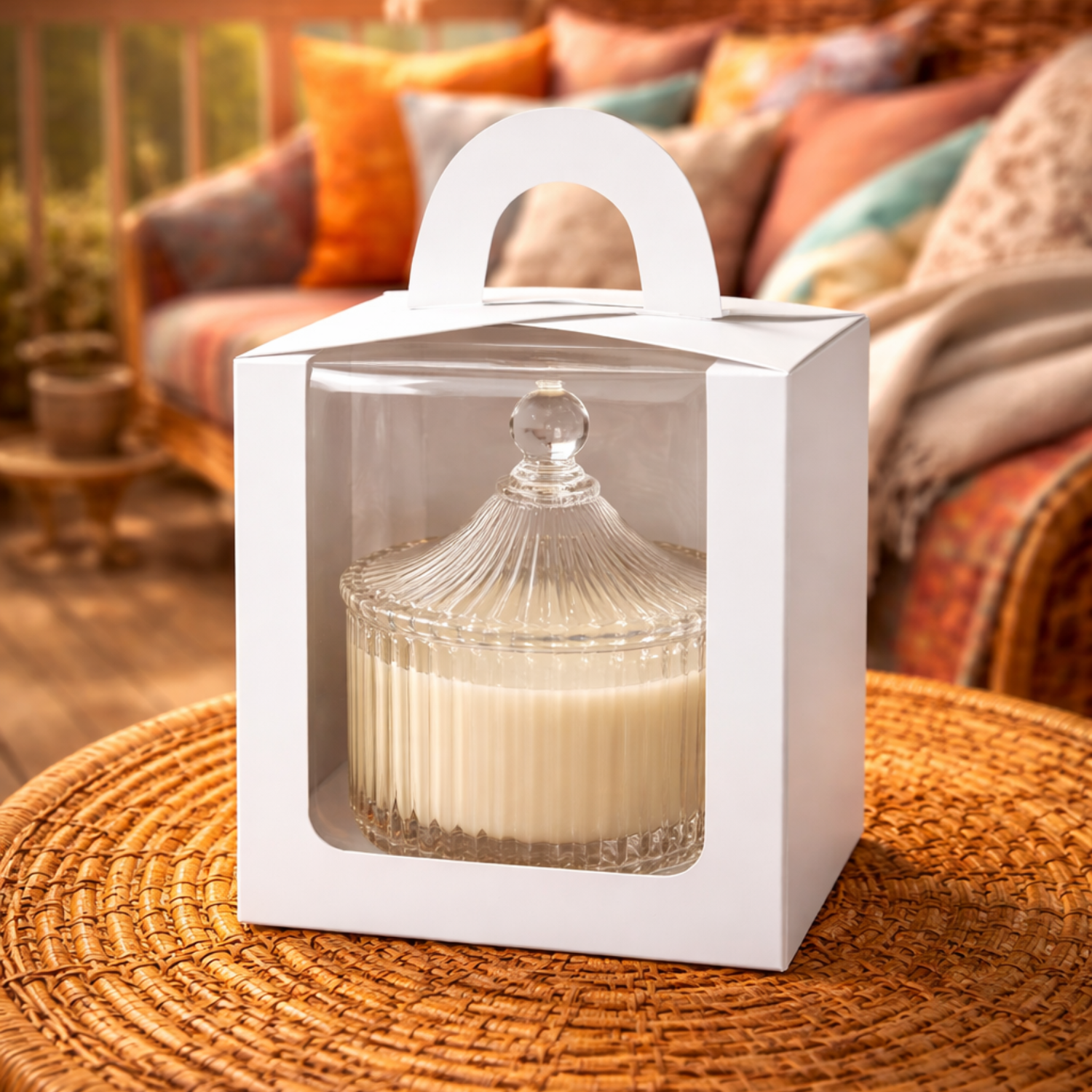 Rosemary Charm Soy Wax Candle | Herbal Rosemary Fragrance