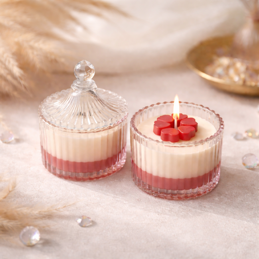 Little Heart Soy Wax Candle | Royal Flowery Fragrance