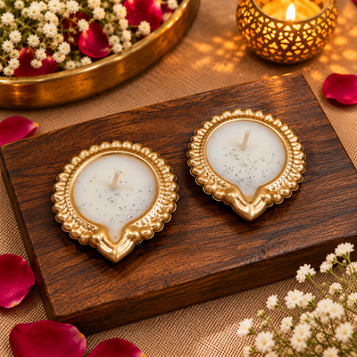 Golden Urli Diya Candle