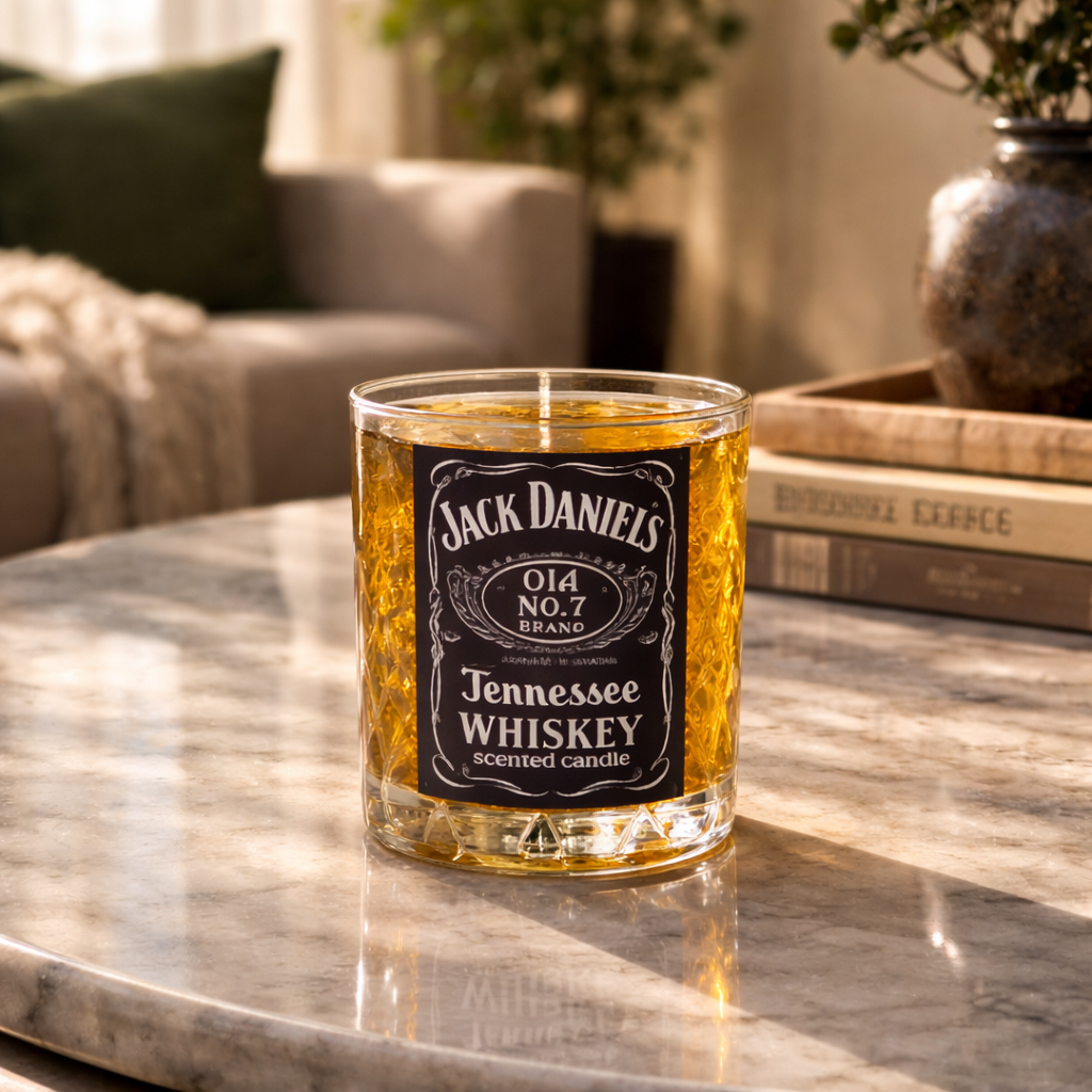 Jack Daniels Inspired Gel Candle | Tobacco Oudh Fragrance