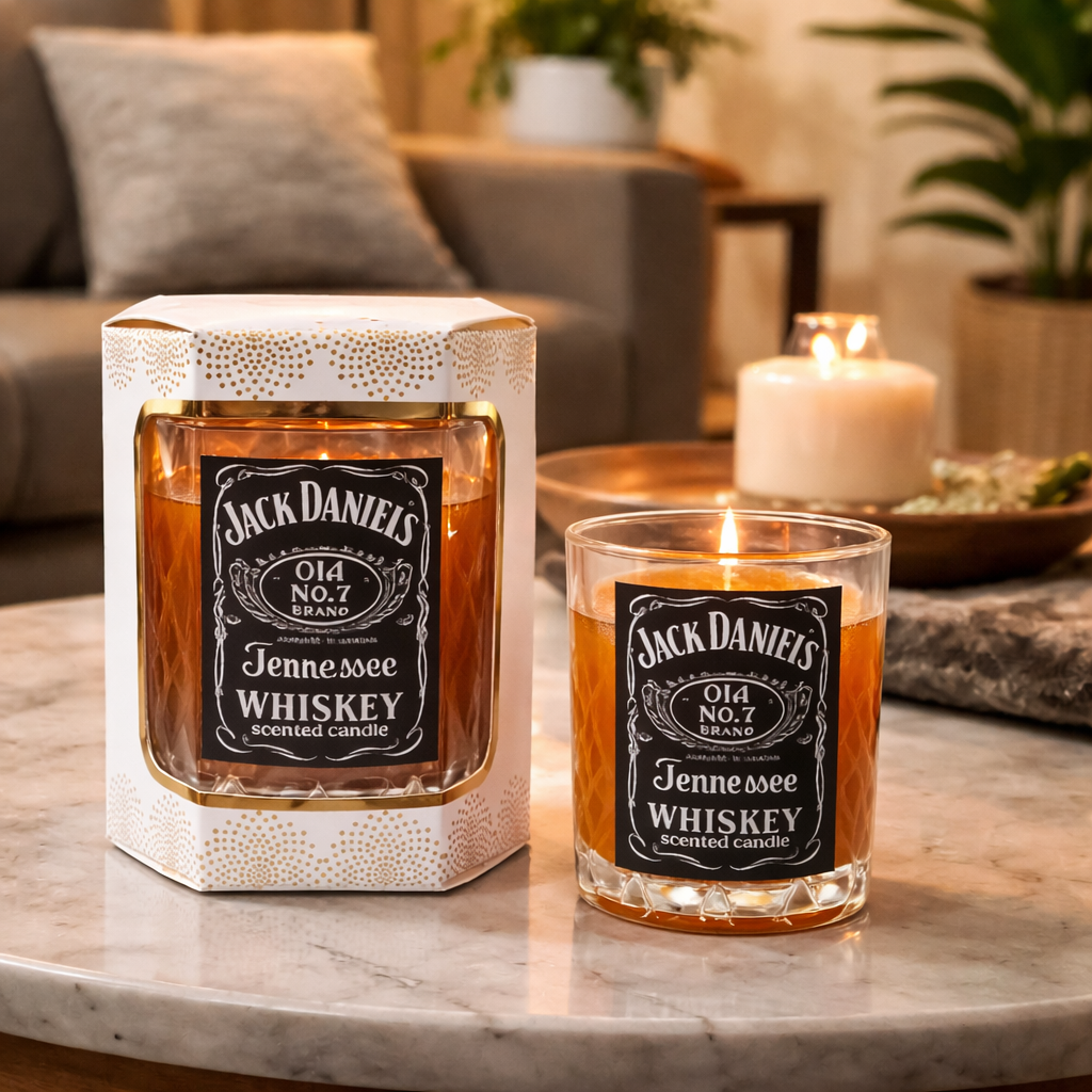Jack Daniels Inspired Gel Candle | Tobacco Oudh Fragrance
