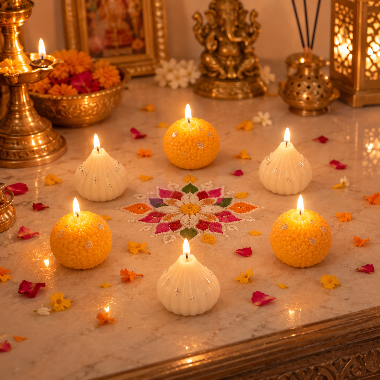 Motichoor & Modak Candle