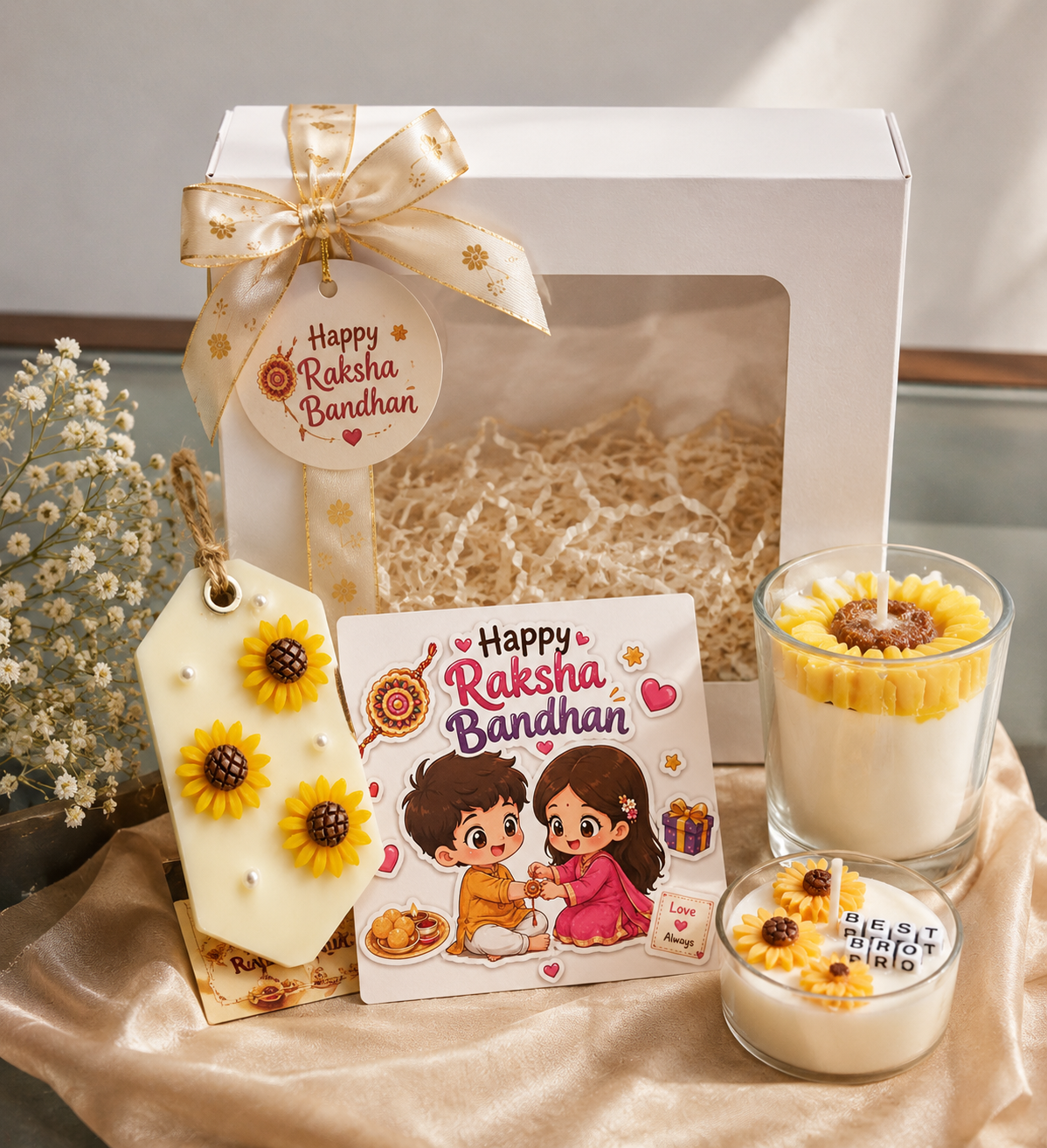Sunflower Candle Hamper