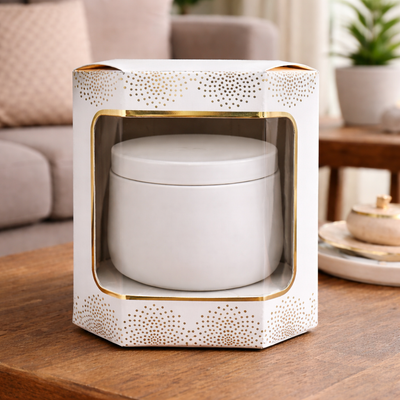 White Musk Soy Wax Candle | Premium White Tin