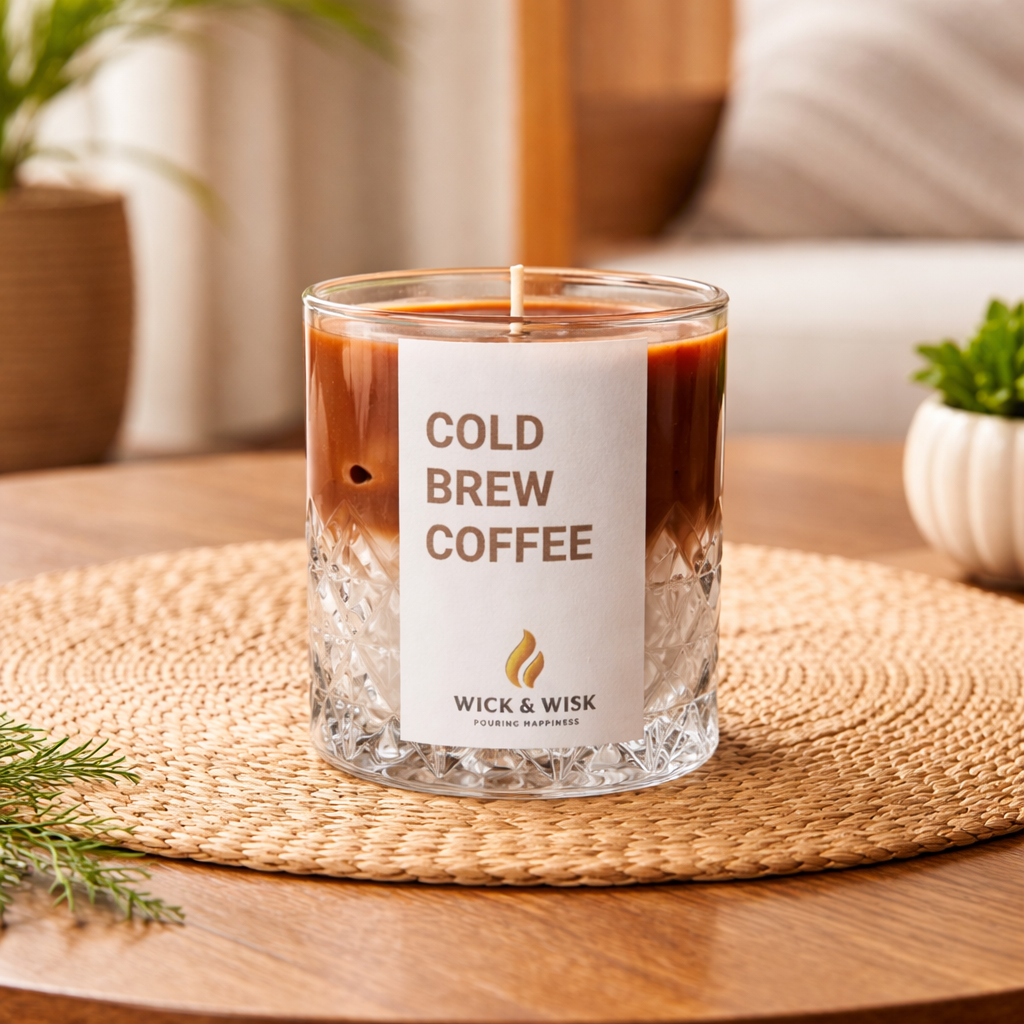 Coffee Latte Scented Candle | Cozy Coffee Aroma