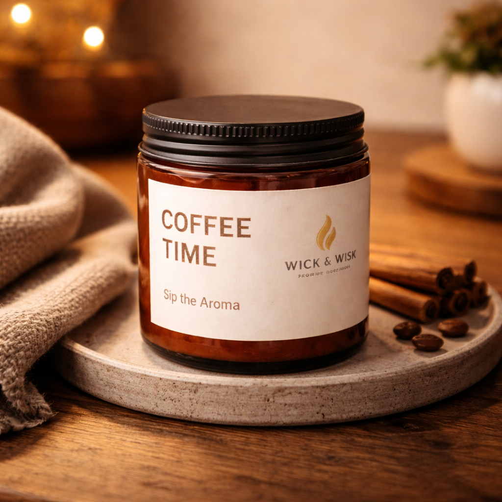 Coffee Time Soy Wax Candle | Cozy Coffee Aroma