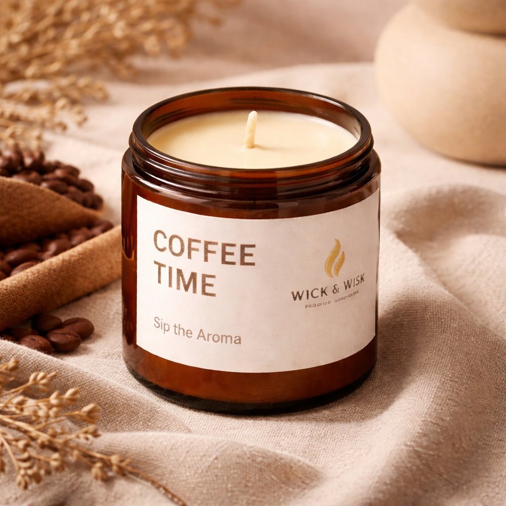 Coffee Time Soy Wax Candle | Cozy Coffee Aroma