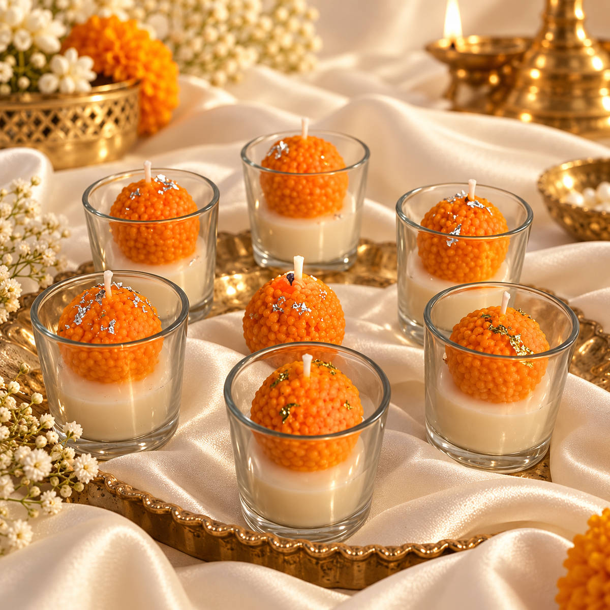 Laddoo Shot Candle - set of 2