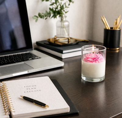 Peony Bloom Soy Wax Candle | Flowery Fragrance