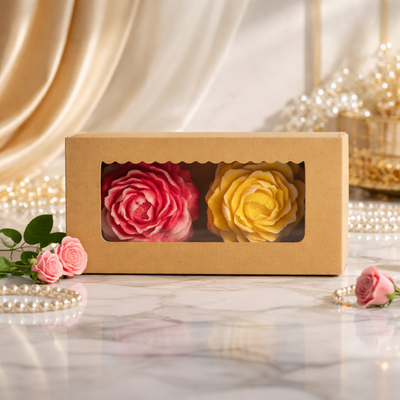 Petals of Love – Peony Flower Candle