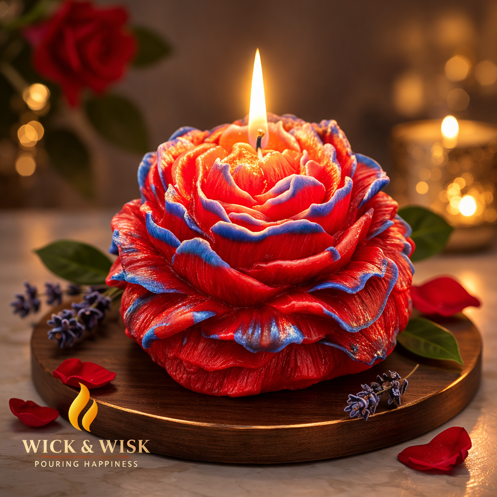 Petals of Love – Peony Flower Candle