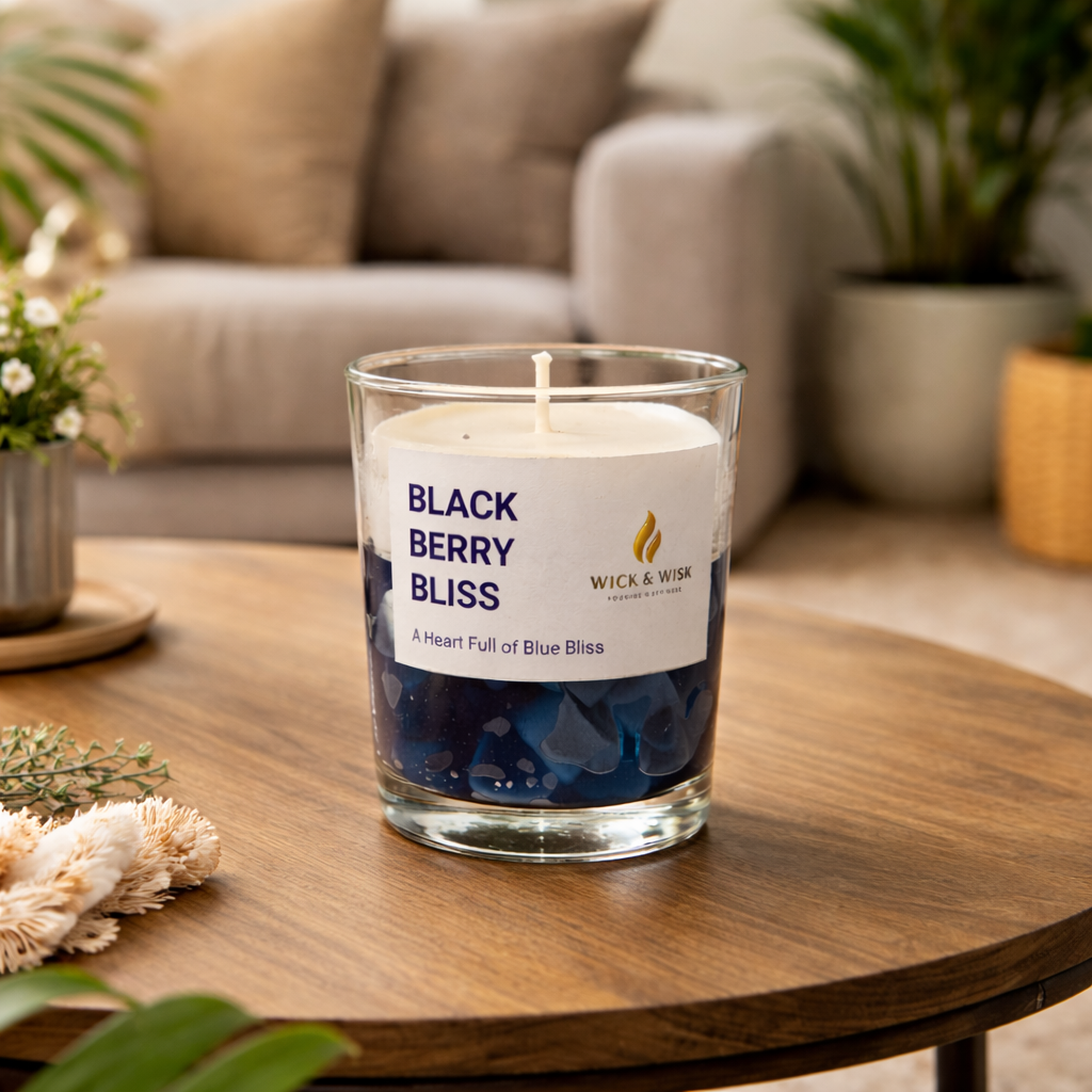 Blackberry Bliss Soy Wax & Gel Candle | Premium Blackberry Fragrance
