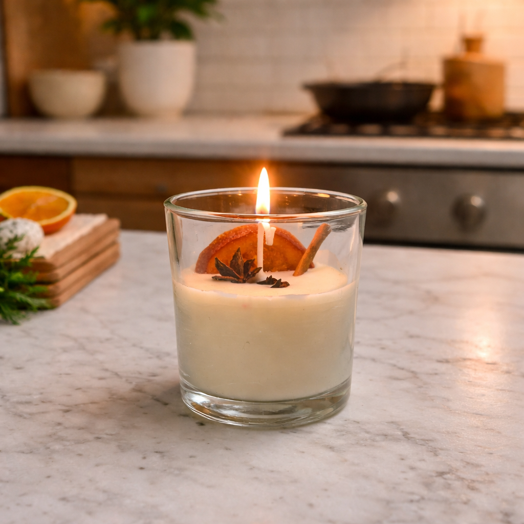 Cozy Orchard Blend Soy Wax Candle | Apple Cinnamon Fragrance