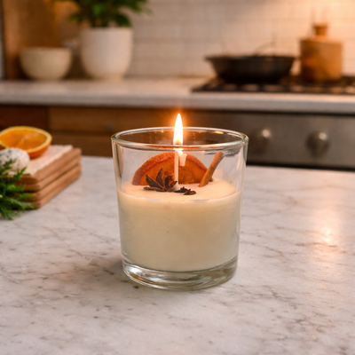 Cozy Orchard Blend Soy Wax Candle | Apple Cinnamon Fragrance